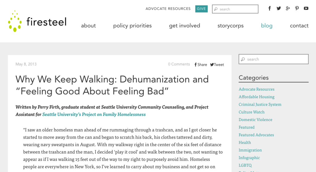 Firesteel-Dehumanization Post