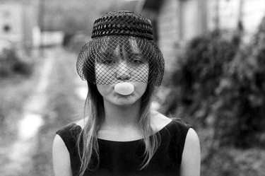 Tiny blowing a bubble (during "Streetwise"), Seattle, 1983