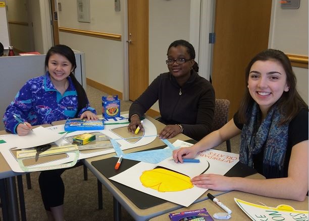 AHW Team Making Signs
