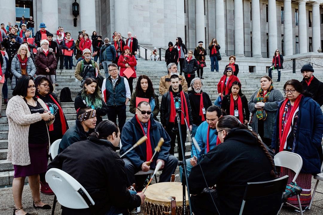 HHAD Olympia Chief Seattle drum circle